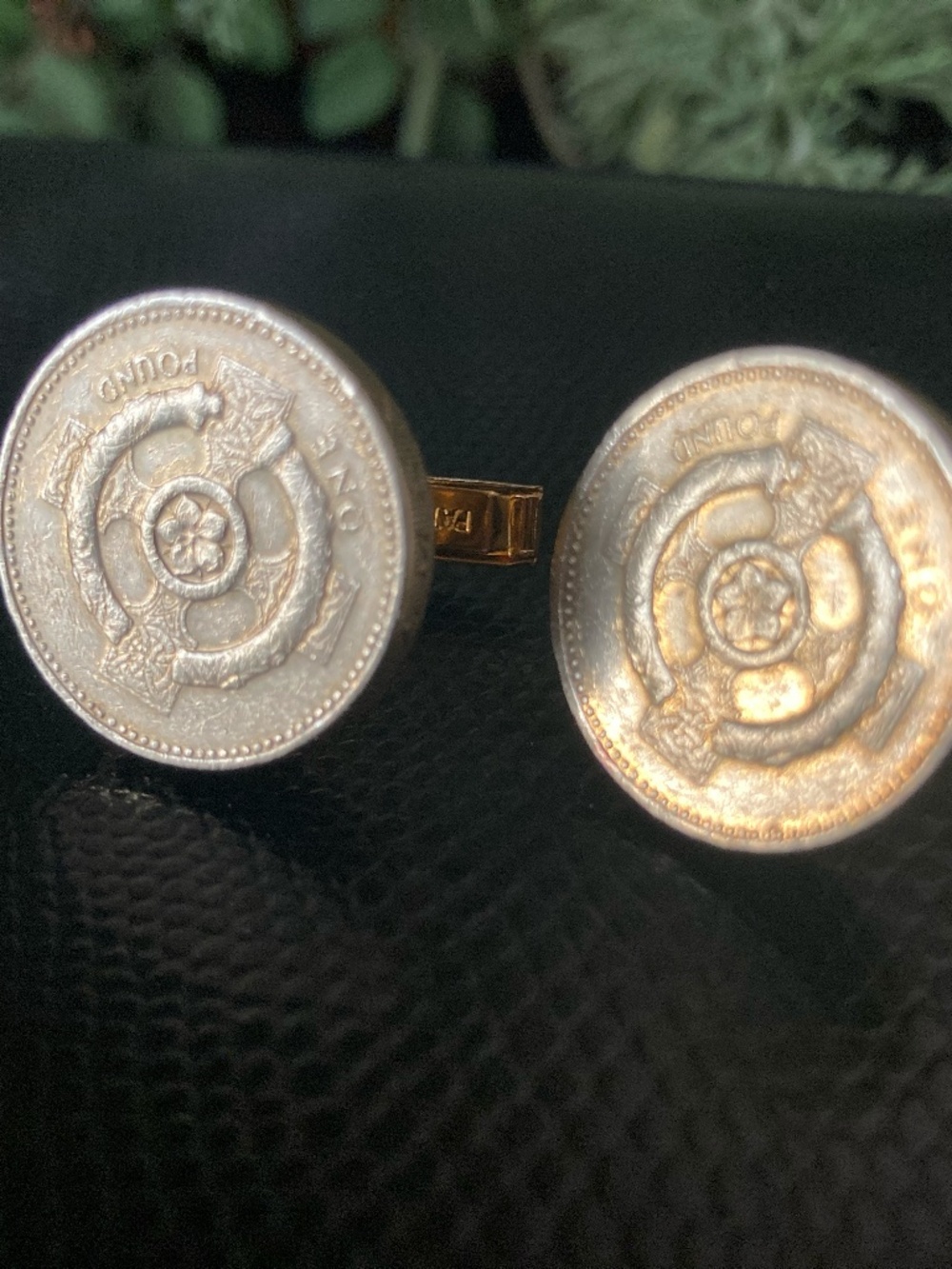 Great Bitain Celtic Cross Coin Cufflinks - Irish Heritage
